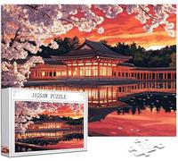 5000 pcs Piece Jigsaw Puzzles for Adults Cherry Blossoms Puzzle Japan Pattern Design, Piece Puzzle Educational Games, DIY Adult Crafts with Gift Box Packaging, Beautiful Decoration, 156x105cm,Model314
