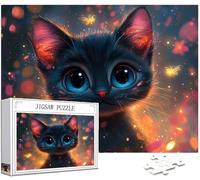 5000 pcs Piece Jigsaw Puzzles for Adults Dream Puzzle Black Cat Pattern Design, Piece Puzzle Educational Games, DIY Adult Crafts with Gift Box, Beautiful Decoration Gifts for Women, 156x105cm,Model275