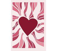 5000 piece（181x105.5cm） Adult Jigsaw Puzzle, Modern Minimalist Heart Radiant Pattern Decorative Painting
