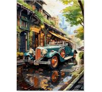 5000 piece（181x105.5cm） Adult Jigsaw Puzzle, Vintage Classic Car, Large Puzzle Game Artwork for Adults and Teenagers