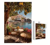 5000 Piece Jigsaw Puzzle for Adults, Cinque Terre & Tree Premium Wooden Puzzles with Poster, Classic Cut, Interlocking Pieces for Home Decor 181 x 105 cm - Aged 14+ Only (Not a Toy) P3#750