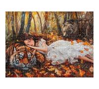 5000 Piece Jigsaw Puzzle, Tiger & Forest Wall Art, Wooden Puzzle, 1T#174