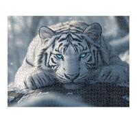 5000 Piece Jigsaw Puzzle, Winter & Tiger Wall Art, Wooden Puzzle, 1T#1073