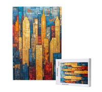 5000 Piece Jigsaw Puzzles for Adults,Abstract Jigsaw Puzzles for Adults, Wooden Puzzle with Gift Box,City Jigsaws for Family Educational Games, Unique Gifts for Women/Men, Home Wall Decor,ML-1245