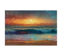 5000 Piece Jigsaw Puzzles for Adults, Beach Jigsaw Puzzles for Adults 5000, Impossible Puzzle Classic Challenging Educational Games, Wooden Jigsaws Game for Families, Gifts for Men Theme:Wave -2208