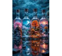 5000 Piece Jigsaw Puzzles for Adults, Bottle Landscape Classic Puzzle, 61x41.3 inch, Premium Interlocking No Dust, Family Indoor Activity