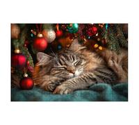 5000 Piece Jigsaw Puzzles for Adults, Christmas Jigsaw Puzzles for Adults 5000, Cat Jigsaws Educational Game, Challenging Puzzle Games for The Whole Wooden Puzzle for Home Decor Gifts for Women -2011