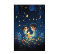 5000 Piece Jigsaw Puzzles for Adults, Creative Impossible Puzzles Games for Adults Beginners, Large Wooden Jigsaw with Poster and Storage Box, Home Decor, Theme: Cartoon & Rabbit 105x156cm D-1459