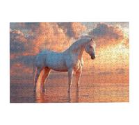 5000 Piece Jigsaw Puzzles for Adults, Horse Jigsaw Puzzles for Adults 5000 Piece, Classic Puzzle Challenging Game for the Whole Families, Suitable for Decompression Gifts Decor Theme: (Sunset), -1517