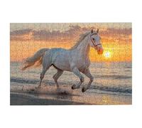 5000 Piece Jigsaw Puzzles for Adults, Horse Jigsaw Puzzles for Adults 5000 Piece, Classic Puzzle Challenging Game for the Whole Families, Suitable for Decompression Gifts Decor Theme: (Sunset), -2203
