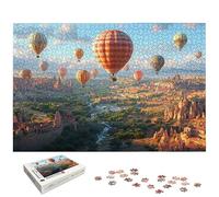 5000 Piece Jigsaw Puzzles for Adults, Hot Air Balloon Jigsaw Puzzles for Adults 5000, Landscape Jigsaws for Family Educational Games, Wooden Puzzle with Gift Box, Gifts for Women, Home Decor, -6650