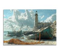 5000 Piece Jigsaw Puzzles for Adults, Landscape Jigsaw Puzzles for Adults, Wooden Puzzle with Gift Box, Lighthouse Jigsaws for Family Educational Games, Unique Gifts for Women/Men, Home Decor, -3407