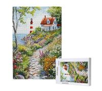 5000 Piece Jigsaw Puzzles for Adults,Lighthouse Jigsaw Puzzles for Adults, Wooden Puzzle with Gift Box,Ocean Jigsaws for Family Educational Games, Unique Gifts for Women/Men, Home Wall Decor,ML-195