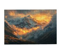 5000 Piece Jigsaw Puzzles for Adults, Mountain Jigsaw Puzzles for Adults 5000 Piece, Cloud Puzzle Challenging Game for the Whole Families, Classic Wooden Jigsaws Suitable for Home Decor, Gifts -3543