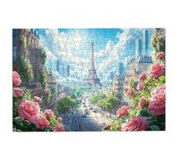 5000 Piece Jigsaw Puzzles for Adults, Paris Jigsaw Puzzles for Adults 5000 Piece, Rose Puzzle Challenging Game for the Whole Families, Classic Wooden Jigsaws Suitable for Home Decoration, Gifts -3141