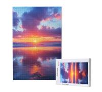 5000 Piece Jigsaw Puzzles for Adults,Sunset Jigsaw Puzzles for Adults, Wooden Puzzle with Gift Box,Ocean Jigsaws for Family Educational Games, Unique Gifts for Women/Men, Home Wall Decor,ML-125