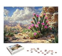 5000 Piece Jigsaw Puzzles for Adults, West Jigsaw Puzzles for Adults 5000, Cactus Jigsaws for Family Educational Games, Wooden Puzzle with Gift Box, Unique Gifts for Women, Home Wall Decor, -6562