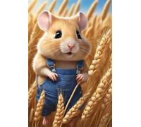 5000 Piece Jigsaw Puzzles for Adults, Wheat Field Hamsters 61x41.3 inch, Challenging Brain Teaser Puzzle, Premium Cardboard Hobby Gift for Adults & Seniors