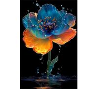 5000 Piece Jigsaw Puzzles for Adults, Yellow Blue Flowers Classic Puzzle, 61x41.3 inch, Premium Interlocking No Dust, Family Indoor Activity