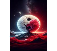 5000 Piece Jigsaw Puzzles for Adults, Yin-Yang Tree Classic Puzzle, 61x41.3 inch, Premium Interlocking No Dust, Family Indoor Activity