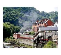 5000-Piece Puzzle for Adults, Llangollen Wales Scenery Poster Puzzle, Educational Game Toy
