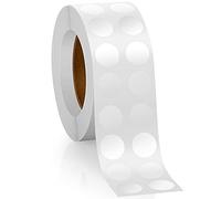 5000 Pieces Clear Circle Stickers Clear Round Stickers Adhesive Clear Sticker Envelope Mail Seal Stickers Gloss Round Tape Stickers for Small Business Products Packaging, 1 Roll in Total