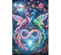 5000 Pieces Puzzle For Adults Beautiful Couple Birds Jigsaw Puzzles Teens Educational Toys Challenging puzzles for Wall Decor Gifts Finished Size: 181x105 cm