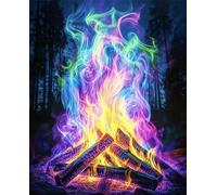 5000 Pieces Puzzle For Adults Colorful Flames Jigsaw Puzzles Teens Educational Toys Challenging puzzles for Wall Decor Gifts Finished Size: 181x105 cm