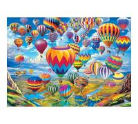 5000 Pieces Puzzle For Adults Hot Air Balloon Jigsaw Puzzles Teens Educational Toys Challenging puzzles for Wall Decor Gifts Finished Size: 181x105 cm
