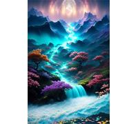 5000 Pieces Puzzle For Adults Moonlight River Scenery Jigsaw Puzzles Teens Educational Toys Challenging puzzles for Wall Decor Gifts Finished Size: 181x105 cm