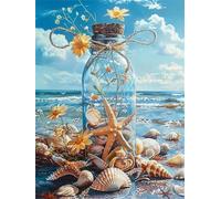 5000 Pieces Puzzle For Adults Starfish Seashells Jigsaw Puzzles Teens Educational Toys Challenging puzzles for Wall Decor Gifts Finished Size: 181x105 cm