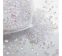 5000 Pieces Scatter Crystals, VEGCOO Wedding Table Decoration Acrylic Crystals, Confetti Diamonds Crystal Rhinestones 3 mm, 4 mm, 6 mm for Vase Filler Wedding Christmas Party Table Decoration
