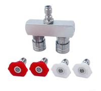 5000 PSI Dual Nozzle for Pressure Washer with Quick Connect Design for Improved Water Flow Distribution