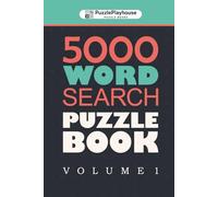 5000 Word Search Puzzle Book: Word searches with Easy to Read Print about themed random words, adult leisure, hobby and More | 6x9 inches, 828 pages | ... Gift for Vacations, Holidays and Free Times