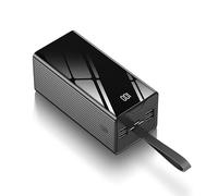 50000mah Portable Charger | 22.5W Fast Charging | LCD Display | | Universal Compatibility (UK Stock) (BLACK)