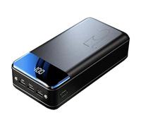 50000Mah Portable Power Bank Ultra-Compact High-Speed Charging Charger Type-C & Micro USB Inputs Quick Charge Compatible for All Mobile Phones(Black)