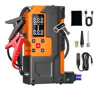 5000A Jump Starter Power Pack with 150PSI Car Tyre Inflator Air Compressor |10000mAh Car Battery Booster Jump Starter(9L Petrol/7L Diesel Engines) Portable 12V Battery Pack Jump Box with LED Light