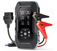 5000A Jump Starter with 160 PSI Air Compressor & OBD2 Scanner, 12V Car Battery Booster for Up to 10L Petrol/8L Diesel, 8000mAh Power Bank, LED Torch & Smart Jump Leads