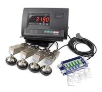 5000lb Livestock Scale Kit For Pigs, Cattle & Sheep High-Precision Waterproof Floor Scale With Load Cell Junction Box & Digital Indicator