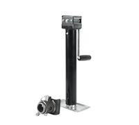 5000Lbs 10 Inch Side Wind Lift Pipe Mount Swivel Trailer Jack Stands Support Legs Corner Steady Camper Parts Welded By Customer for Trailers, Boats, Campers