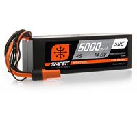 Spektrum 14.8V 5000mAh 4S 50C Smart Hard Case LiPo Battery: IC5, SPMX50004S50H5