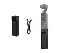 5000mAh Battery Handle for DJI Osmo Pocket 4/3, Portable USB-C Charging Grip Power Bank, LED Display External Battery Pack for Extended Filming, Travel Accessories for Pocket Camera