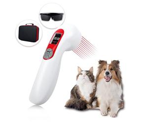 5000mAh Infra Red Light Cold Laser Therapy Device for Dog Pain Relief Low Level Infrared Laser Therapy Machine Pet 808 650nm Professional Vet LLLT Horse Portable Healing Treatment Home Muscle Relax
