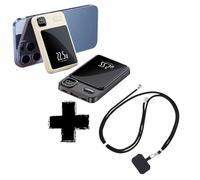 5000mAh Magnetic Power Bank & Anti-Theft Lanyard Portable Charger Lightest High-Speed USB C Input & Output, PowerBank 22.5w Magnetic Phone Battery Pack for iPhone 16 15 14 13 Plus Pro Max Mini (Black)