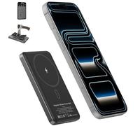 5000mAh Magnetic Wireless Solid State Power Bank, Slim Portable 15W Max Wireless Charging//20W PD, Compatible with iPhone 17/16/15/14/13/12 series