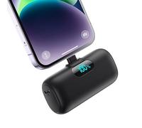 5000mAh Mini Power Bank for iPhone, Upgraded 15W PD Fast Charging Portable Charger, LCD Display 3.0A Small Battery Pack Compatible with iPhone 14/14 Pro Max/13/13 Pro Max/12/11/XR/X/8/7/6, etc