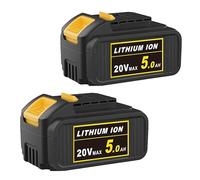 5000mAH rechargeable battery replacement battery with lithium-ion technology suitable for Compatible with DEWALT device machines (2pc)