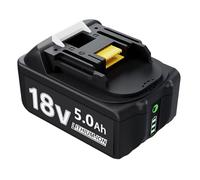 5000mAh Replacement 18V Battery for mak-ita,Compatible with mak-ita 18V Battery Lithium ion BL1850 BL1830 BL1850B BL1860B BL1860 BL1830B BL1840 BL1820 BL1815 BL1835 BL1845 with LED Indicator