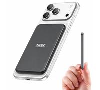 5000mAh Ultra-Slim Magnetic Wireless Power Bank, Portable Charger with Fast Charging and USB-C Support, Compact Battery Pack Compatible with iPhone 17/16/15/14/13/12 Series