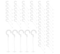5000pcs Hook Fasteners for Standard Tagging Guns, White PP 5.50cm